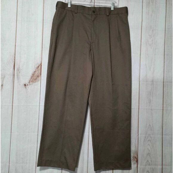 Perry Ellis Pants Men's 38 30 Brown Slacks - Picture 1 of 6